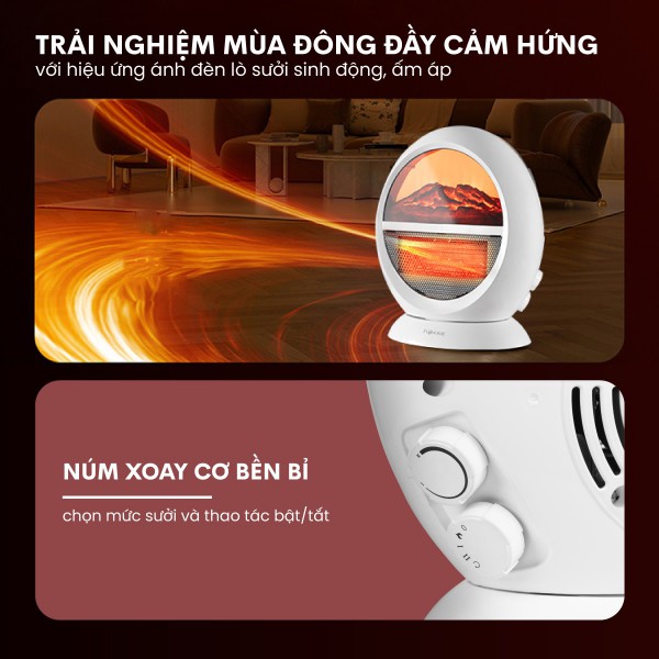 Đặc điểm nổi bật của quạt sưởi để bàn Fujihome FH09