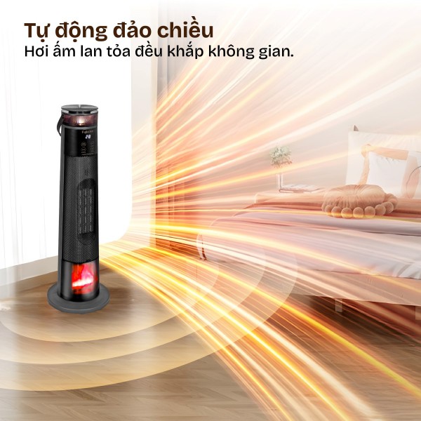 Đặc điểm nổi bật của quạt sưởi gốm điều khiển bằng giọng nói Fujihome FH3303B