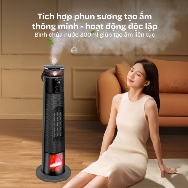 Đặc điểm nổi bật của quạt sưởi gốm điều khiển bằng giọng nói Fujihome FH3303B