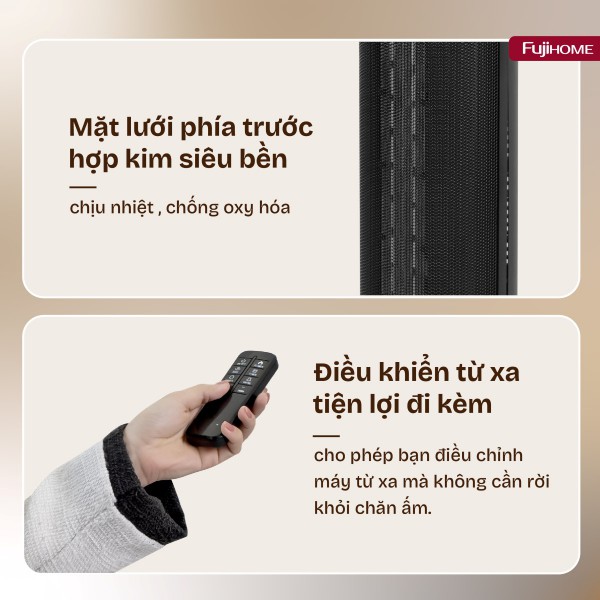 Đặc điểm nổi bật của quạt sưởi gốm Fujihome FH1950