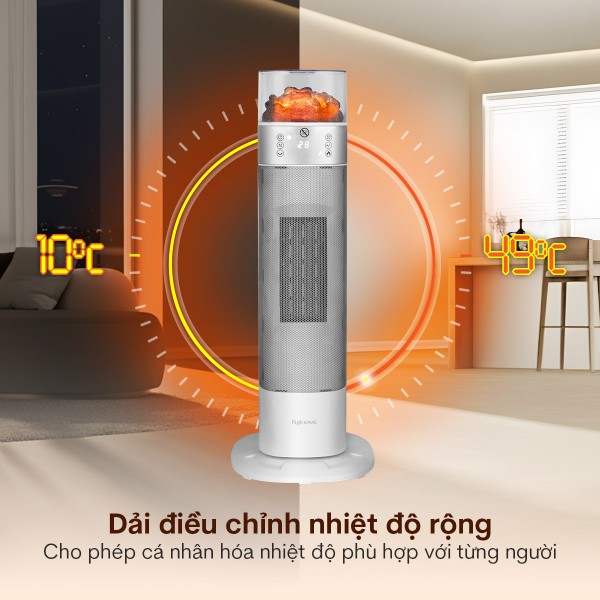 Đặc điểm nổi bật của quạt sưởi gốm Fujihome FH3100E