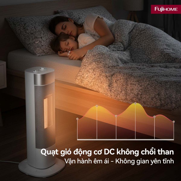 Đặc điểm nổi bật của quạt sưởi gốm Fujihome FH3100M