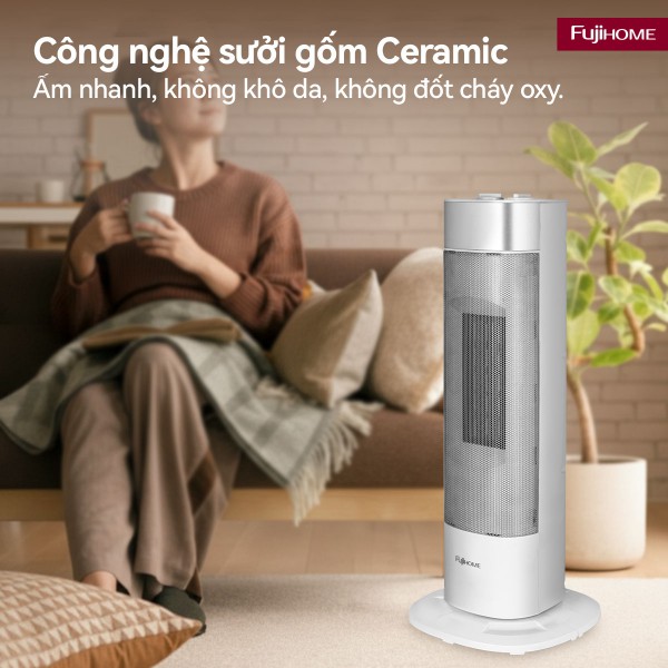 Đặc điểm nổi bật của quạt sưởi gốm Fujihome FH3100M