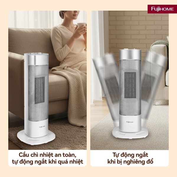 Đặc điểm nổi bật của quạt sưởi gốm Fujihome FH3100M