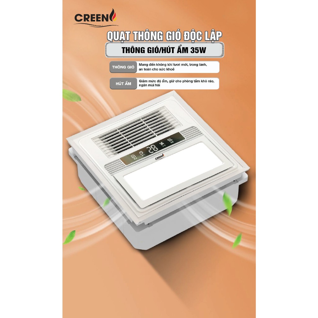 quạt sưởi nhà tắm thông minh CR-SMH636 Plus