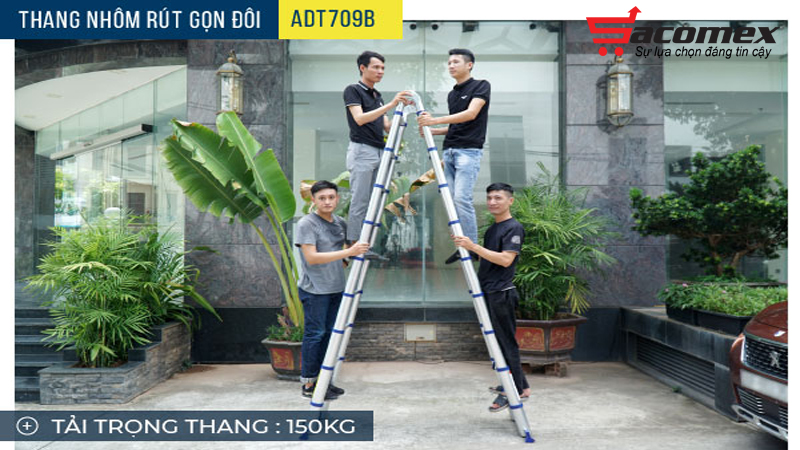 Ứng dụng của thang nhôm Advindeq ADT709B