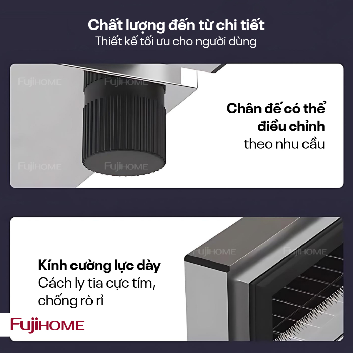 tủ sấy chén bát tiệt trùng Fujihome DD128