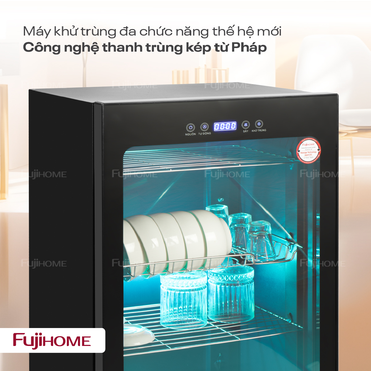 tủ sấy chén bát tiệt trùng Fujihome DD128