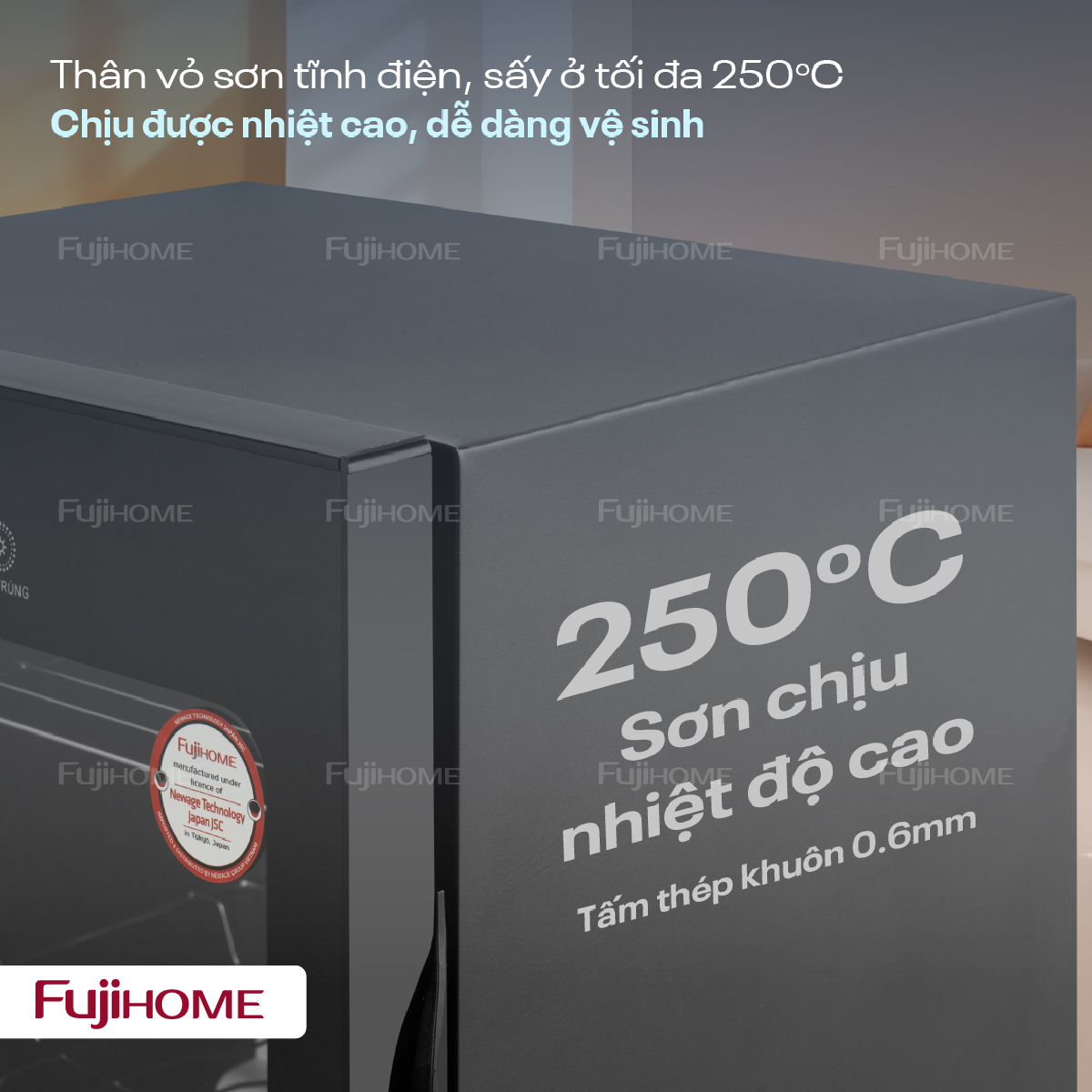 tủ sấy chén bát tiệt trùng Fujihome DD128