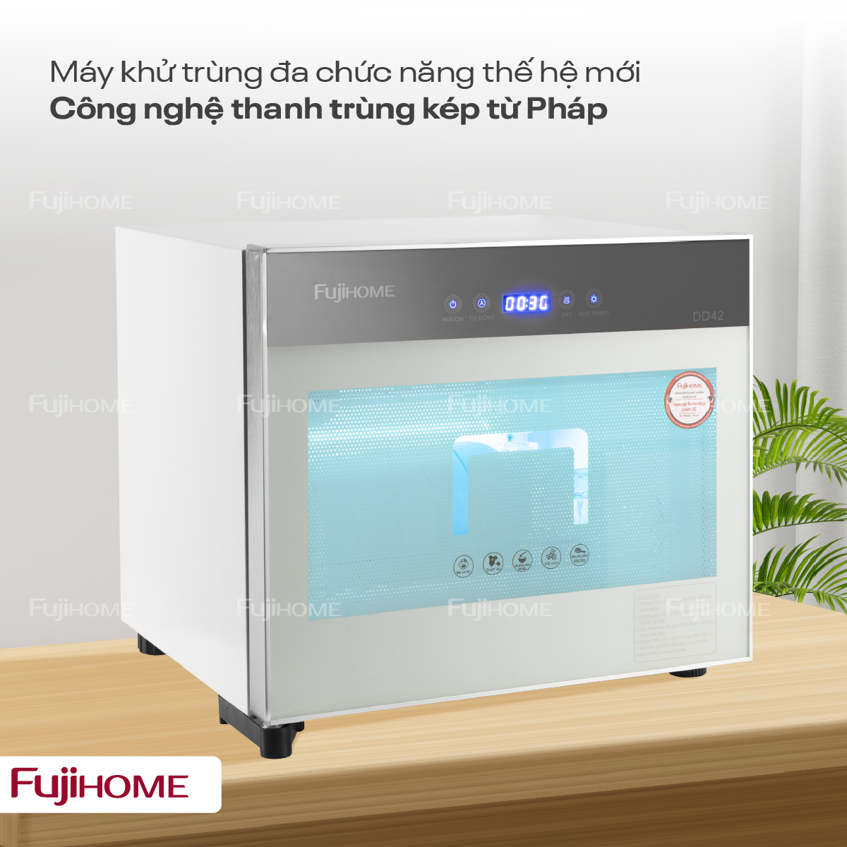 tủ sấy chén bát tiệt trùng Fujihome DD42