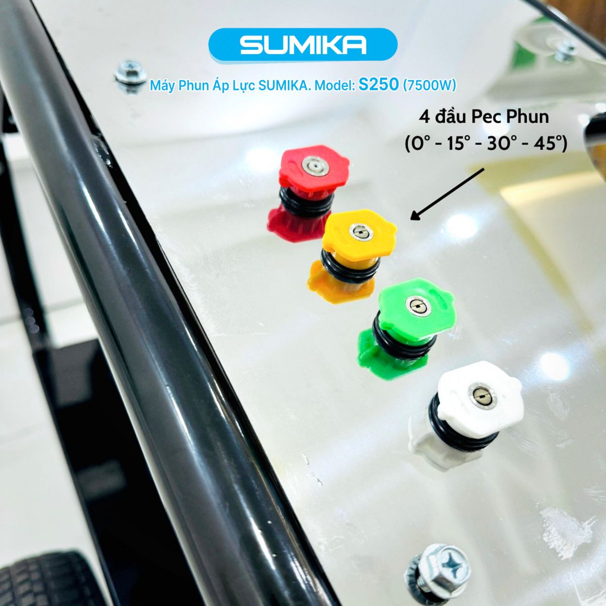 ​ Đặc điểm nổi bật của máy xịt rửa siêu cao áp Sumika S250  Click and drag to move ​