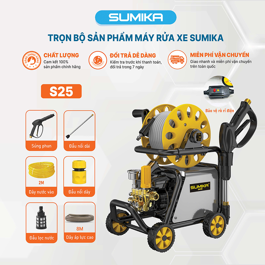 Đặc điểm nổi bật của máy rửa xe Sumika S25