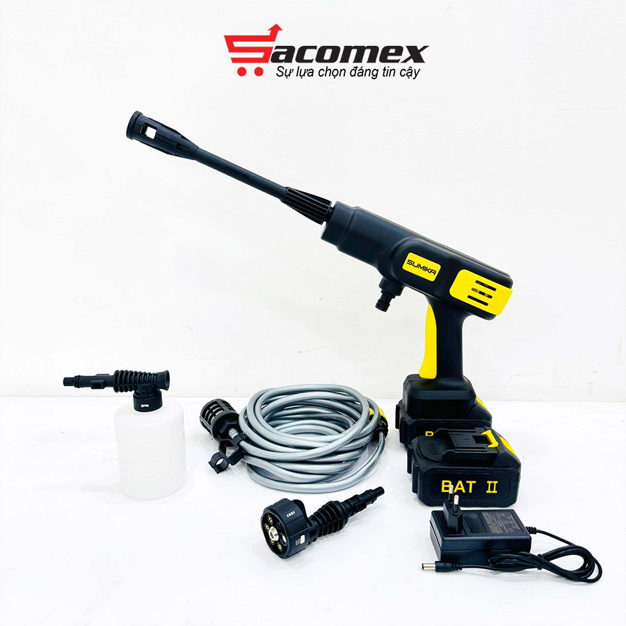 ​ máy rửa xe dùng pin Sumika SD4  Click and drag to move ​