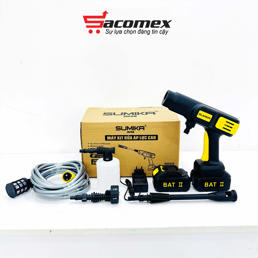 máy rửa xe dùng pin Sumika SD4