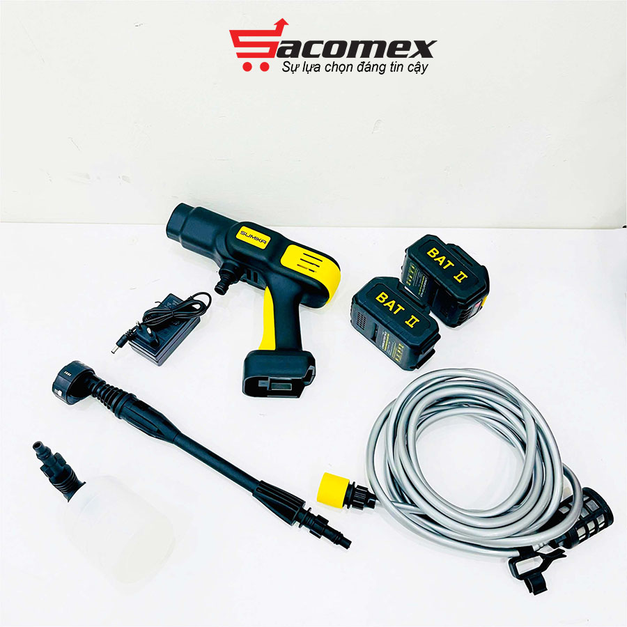 máy rửa xe dùng pin Sumika SD4