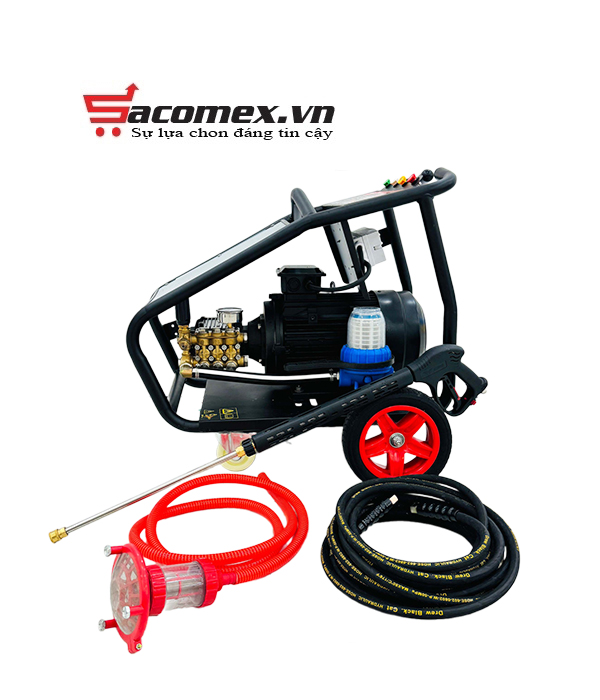 Máy xịt rửa siêu cao áp Sumika S350 đi kèm với các phụ kiện hữu ích
