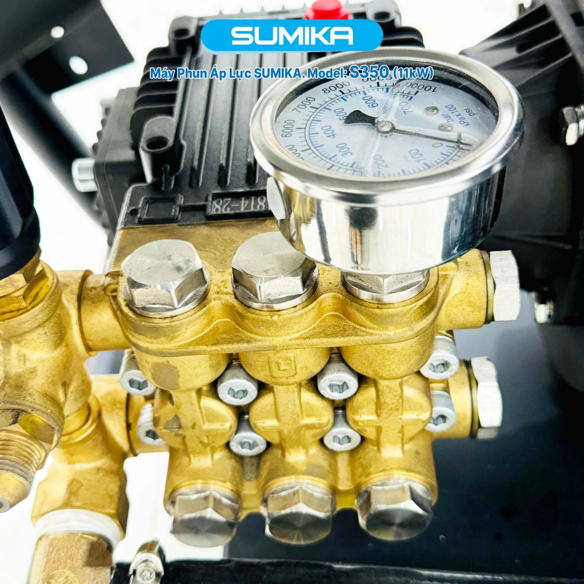 Máy xịt rửa Sumika S350 có áp lực tối đa lên đến 350bar (5000psi)
