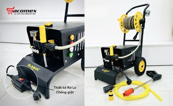 Review top 8 máy xịt rửa xe tự hút nước mạnh nhất