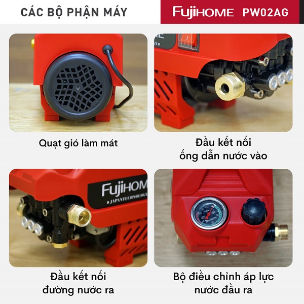 Ưu điểm nổi bật của máy rửa xe Fujihome PW02AG
