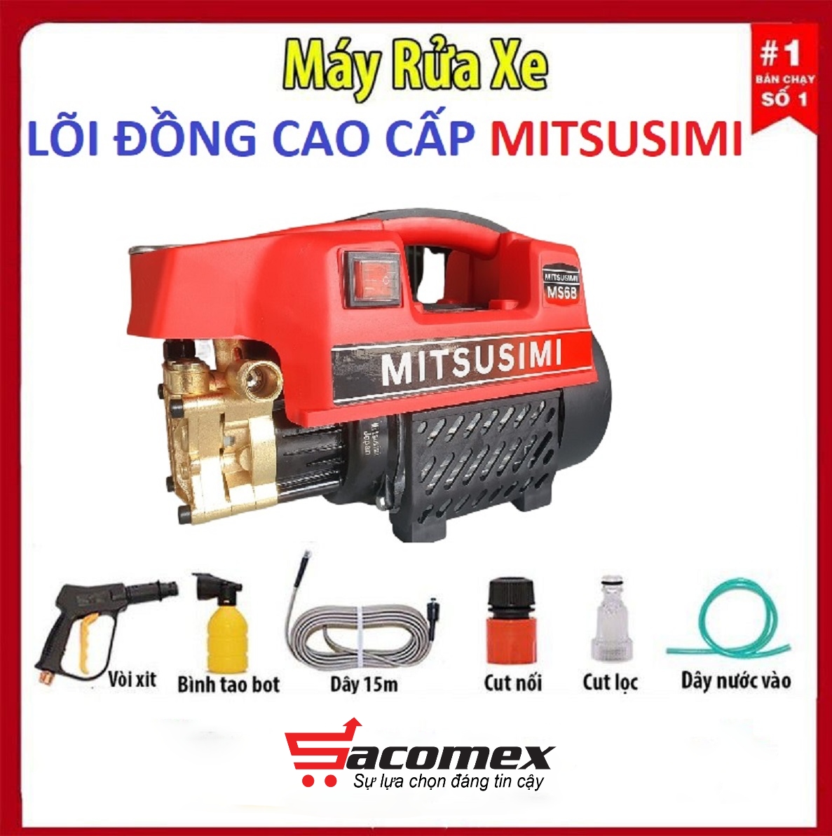 Các thành phần máy rửa xe Mitsusimi