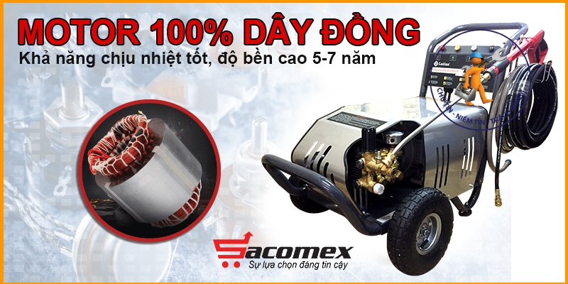 máy phun rửa áp lực cao 3200PSI - 5.5Kw - 220Bar