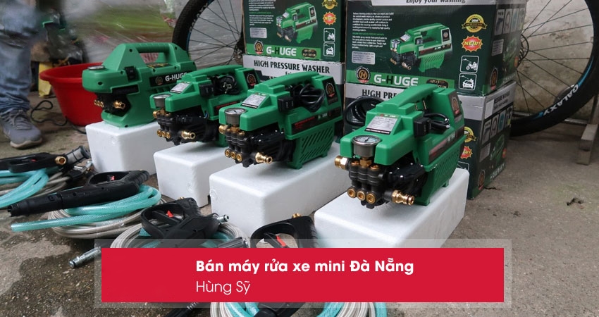Hùng Sỹ – Máy rửa xe mini giá rẻ Đà Nẵng