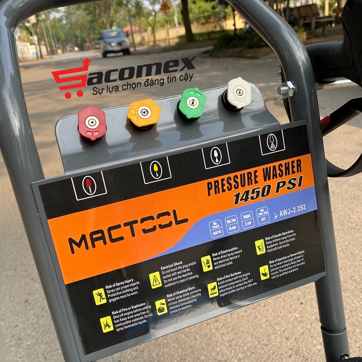 máy rửa xe cao áp Mactool 2.2kw AWJ-2.2S2