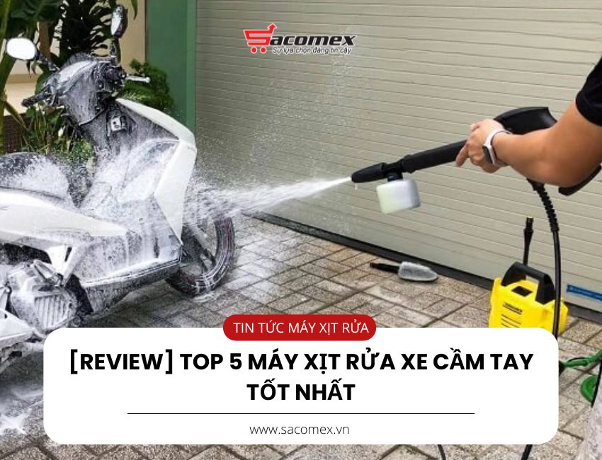[Review] Top 5 máy xịt rửa xe cầm tay tốt nhất