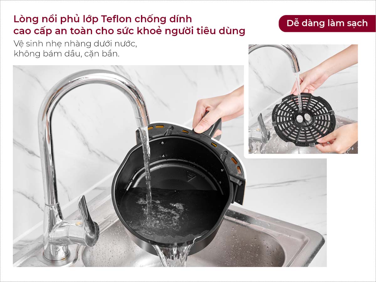 Ưu điểm nổi bật của nồi chiên không dầu Fujihome A4EB 4.5Lít