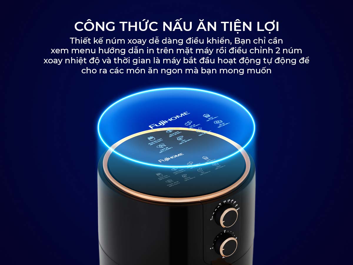 Đặc điểm nổi bật của nồi chiên không dầu Fujihome A5B