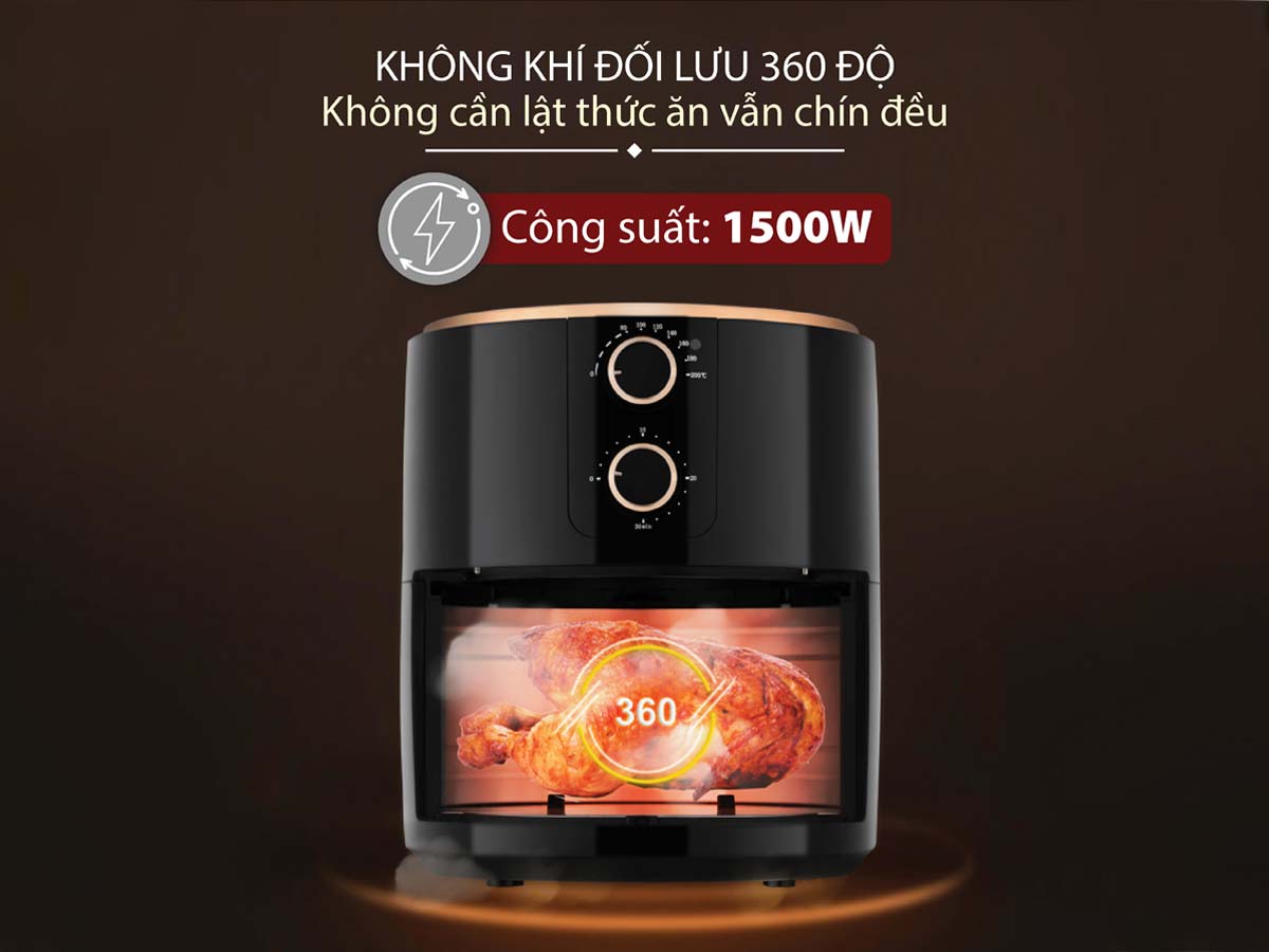 Đặc điểm nổi bật của nồi chiên không dầu Fujihome A5B