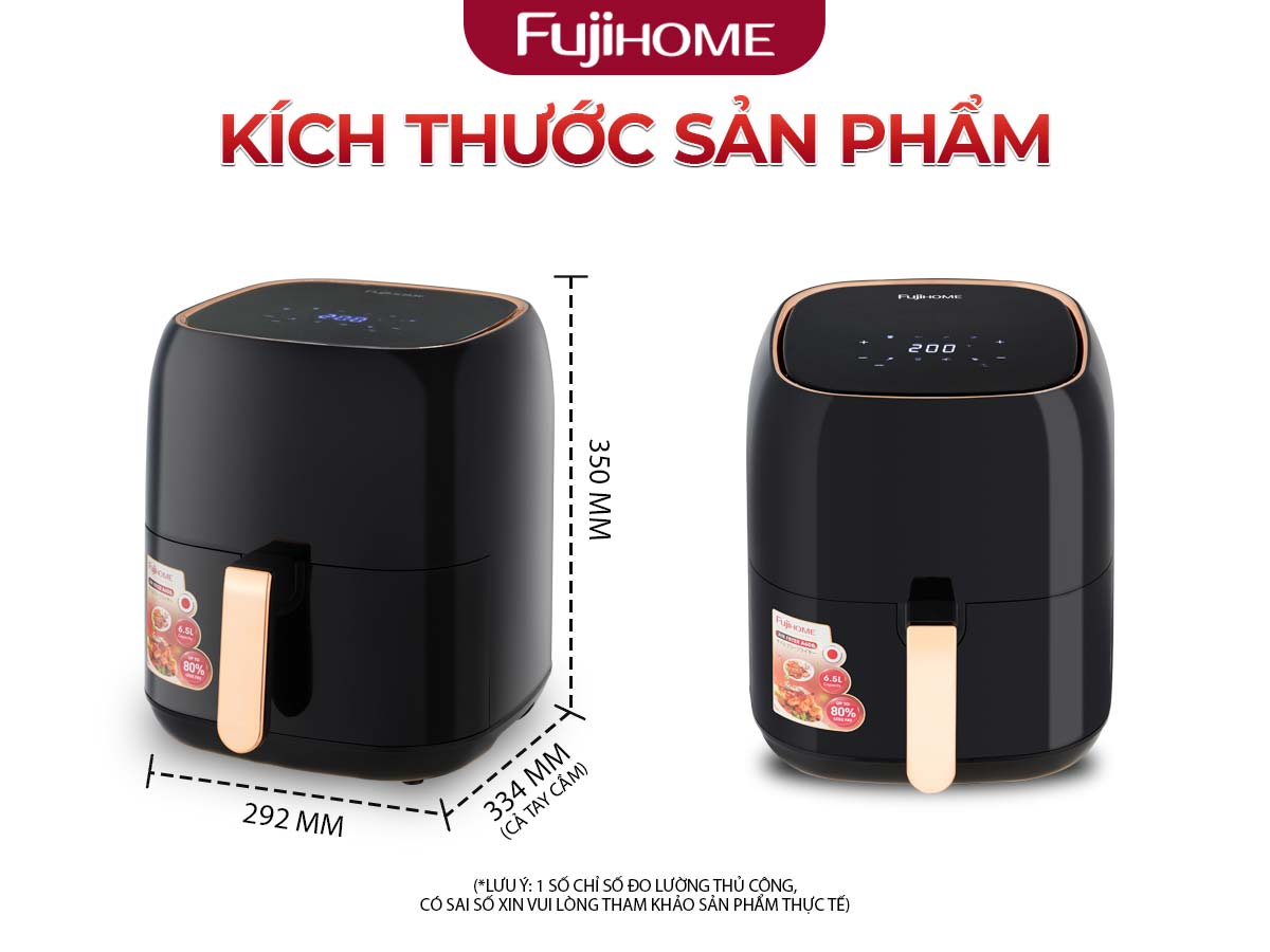 Đặc điểm nổi bất của nồi chiên không dầu Fujihome A6DB