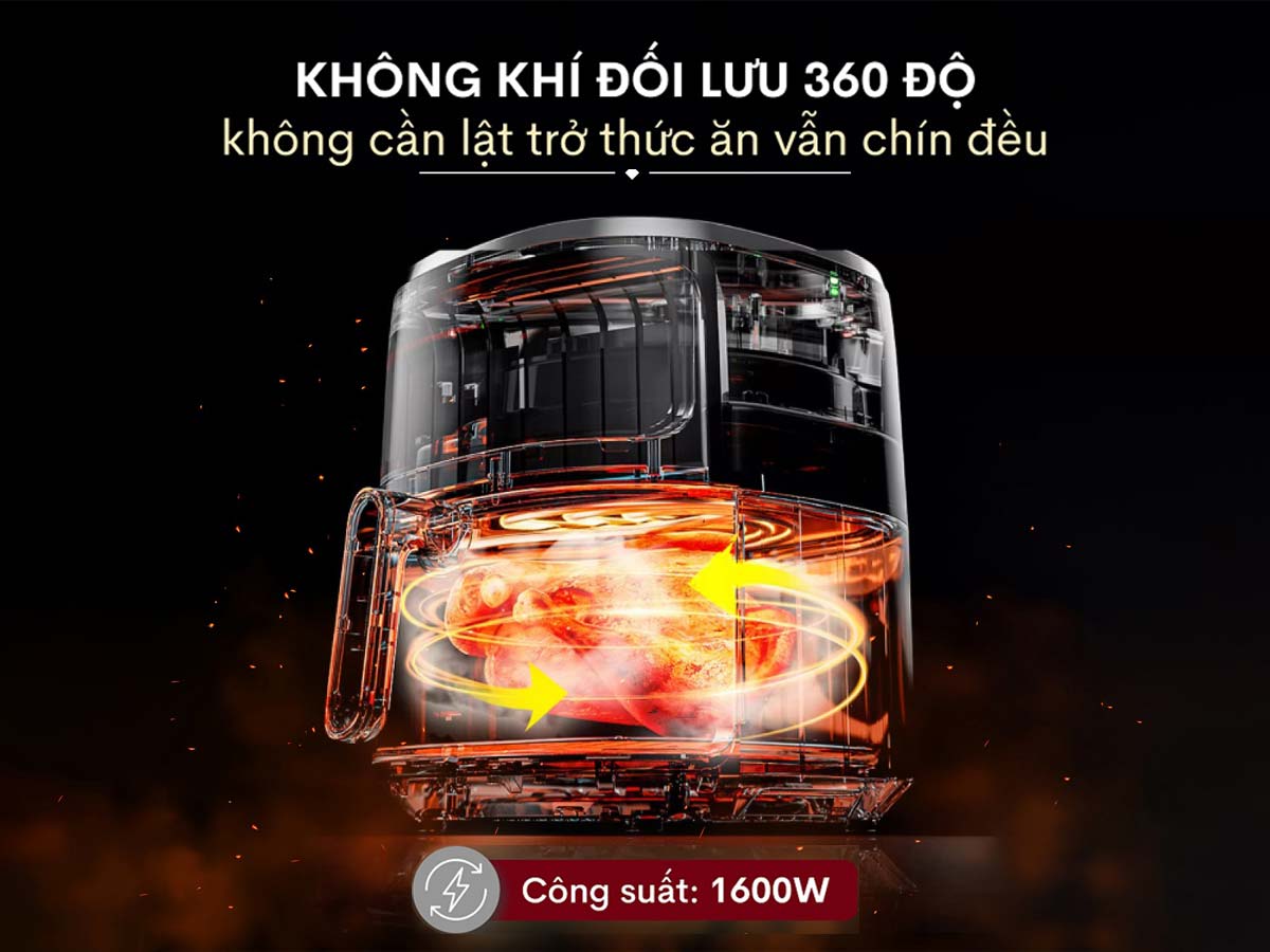 Đặc điểm nổi bất của nồi chiên không dầu Fujihome A6DB