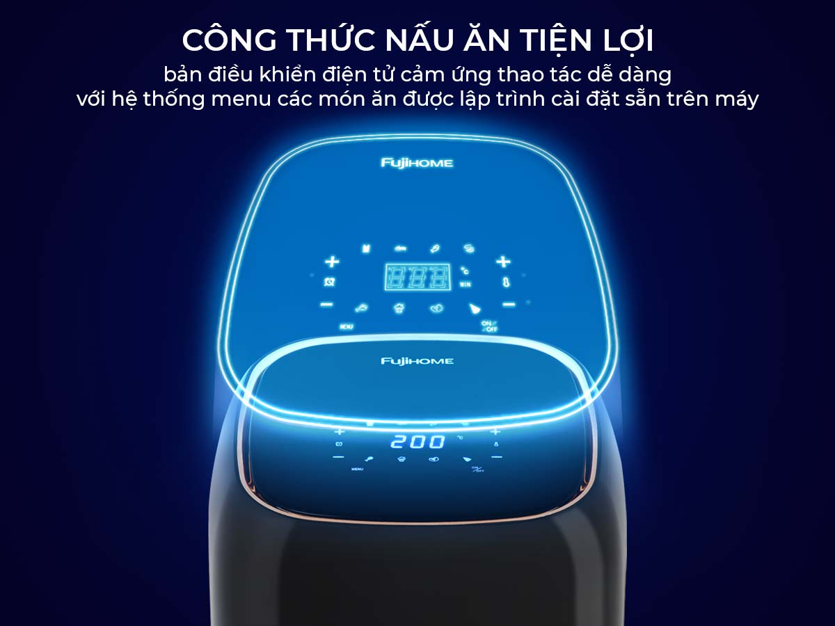 Đặc điểm nổi bất của nồi chiên không dầu Fujihome A6DB