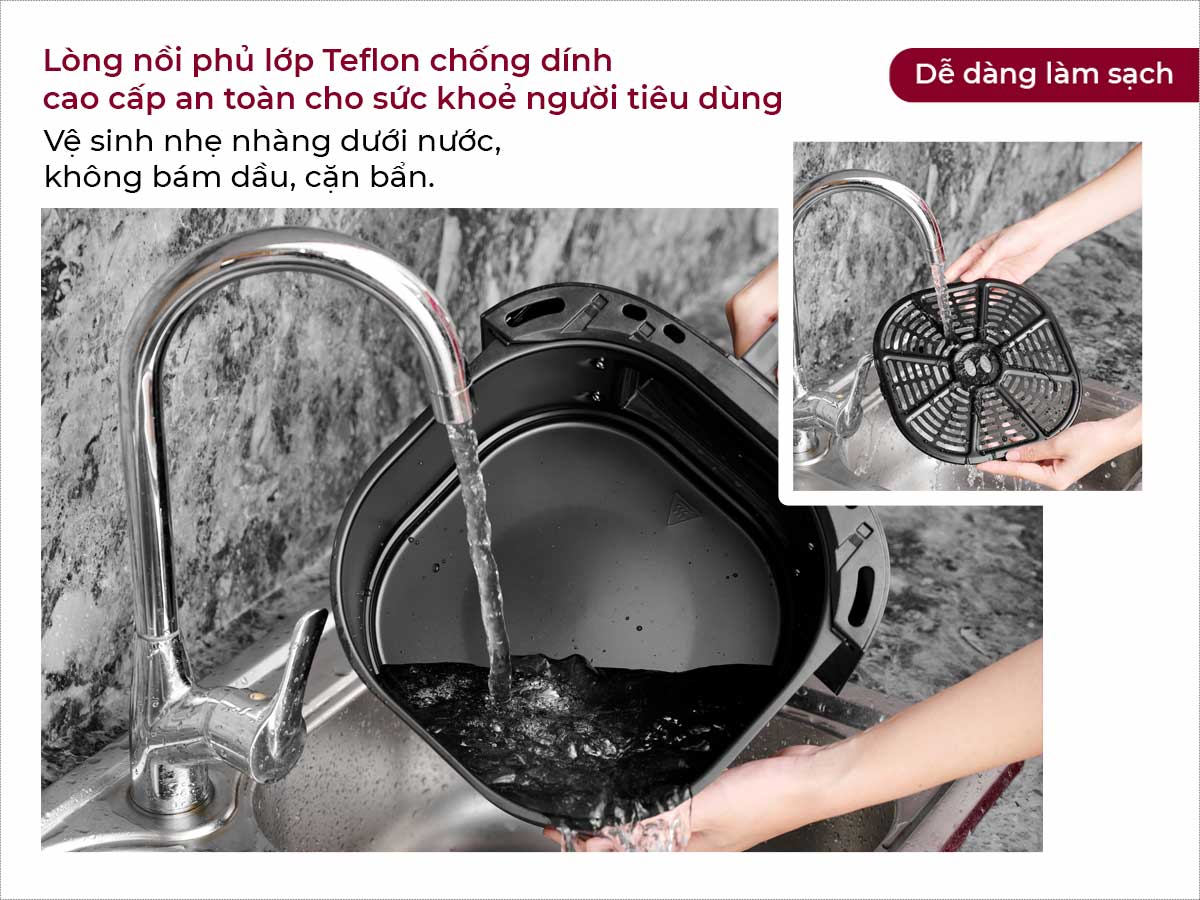 Đặc điểm nổi bất của nồi chiên không dầu Fujihome A6DB