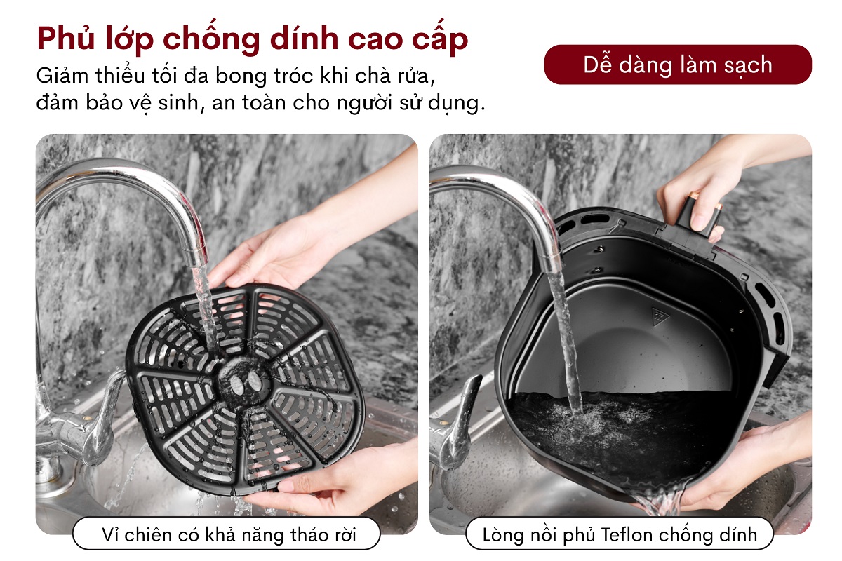 Ưu điểm nổi bật của Nồi chiên không dầu Fujihome A6GG 6,5Lít