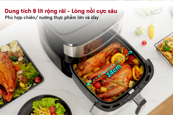 Đặc điểm nổi bật của nồi chiên không dầu Fujihome A7D