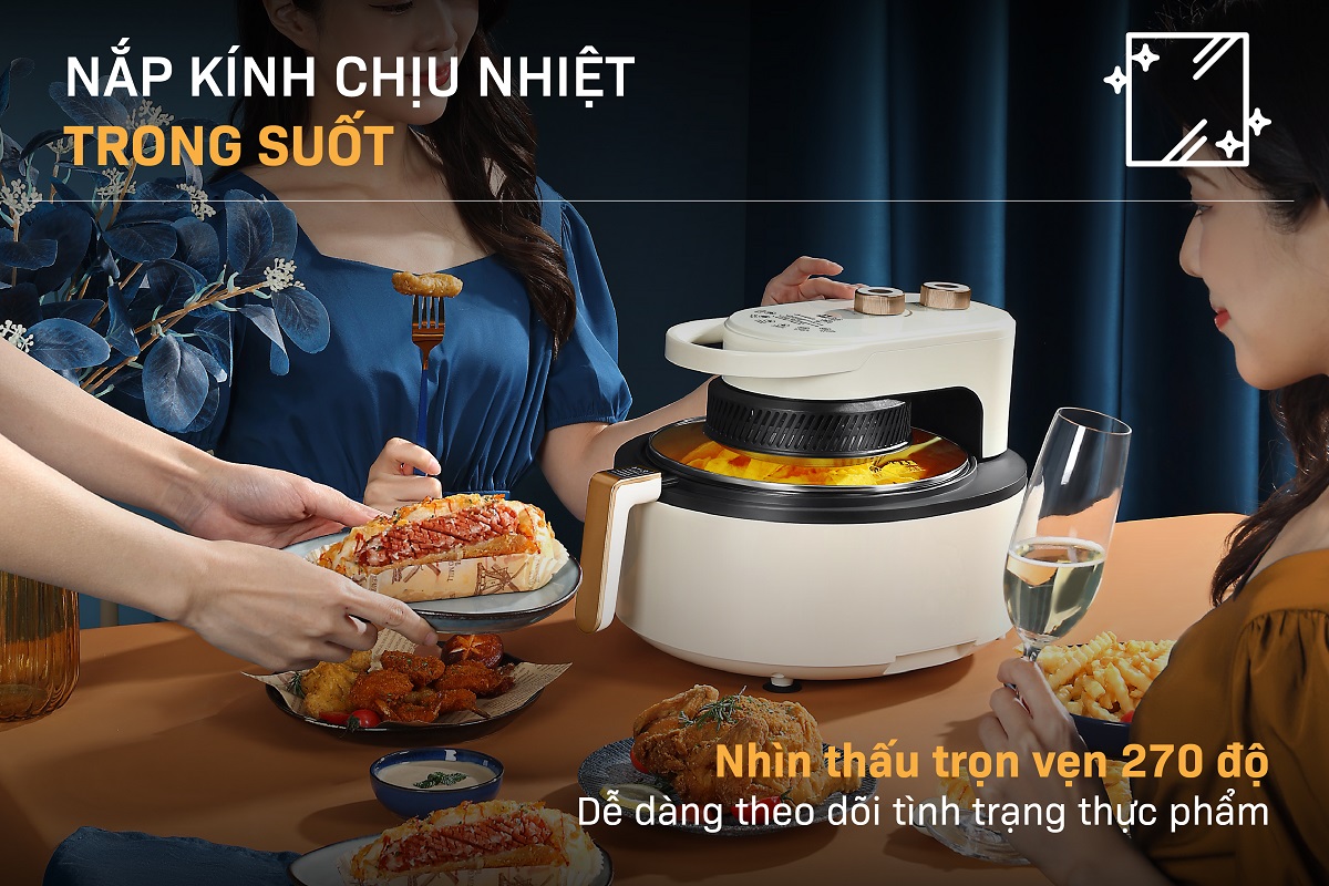 Ưu điểm nổi bật của nồi chiên không dầu Fujihome AG6 6Lít