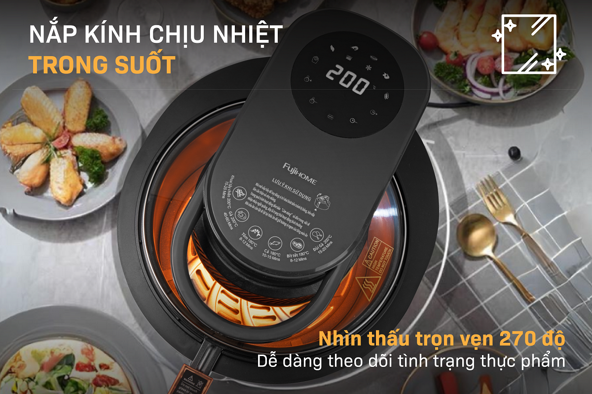 Lý do nên chọn Nồi chiên không dầu Fujihome AG6D 6Lít