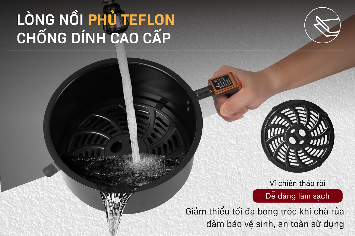 Đặc điểm nổi bật của Nồi chiên không dầu Fujihome AG6D 6Lít