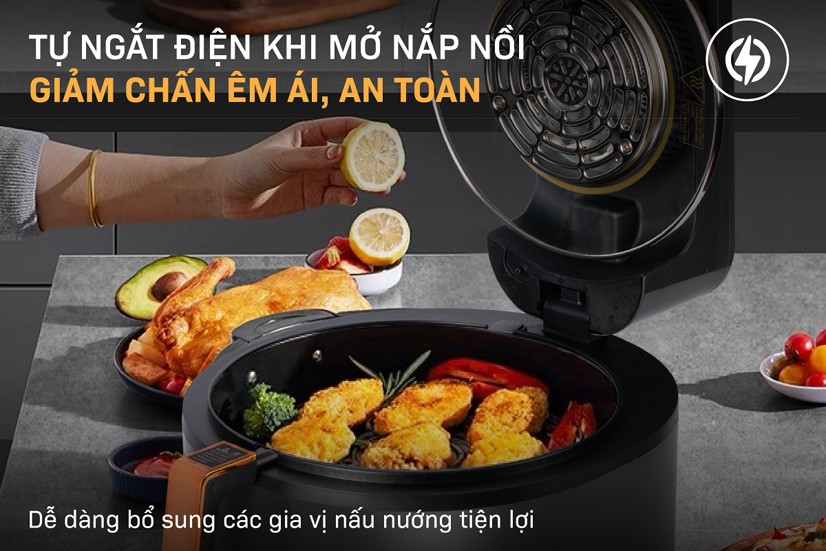 Đặc điểm nổi bật của Nồi chiên không dầu Fujihome AG6D 6Lít
