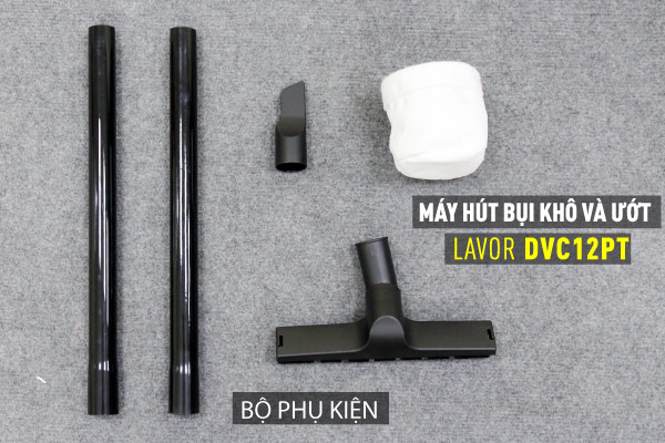 Phụ kiện đi kèm máy hút bụi Lavor DVC 12 PT