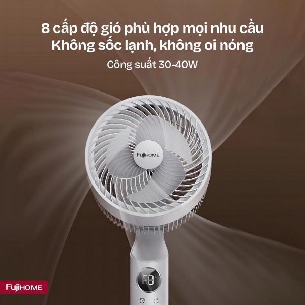 Đặc điểm nổi bật của quạt tuần hoàn không khí Fujihome CF201