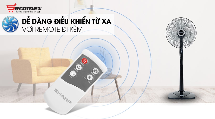 Sharp PJ-S40RV-DG được trang bị điều khiển từ xa 