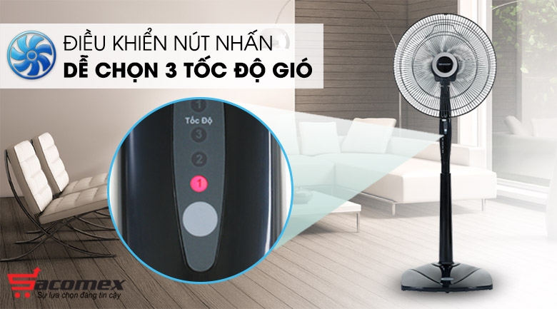 Có thể chọn chế độ tốc độ gió