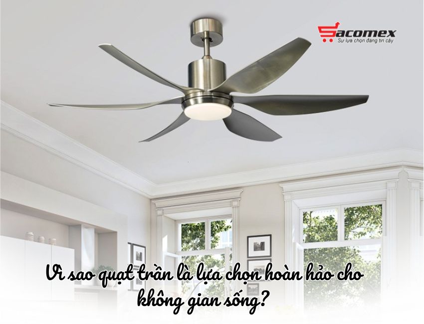 Vì sao quạt trần là lựa chọn hoàn hảo cho không gian sống?