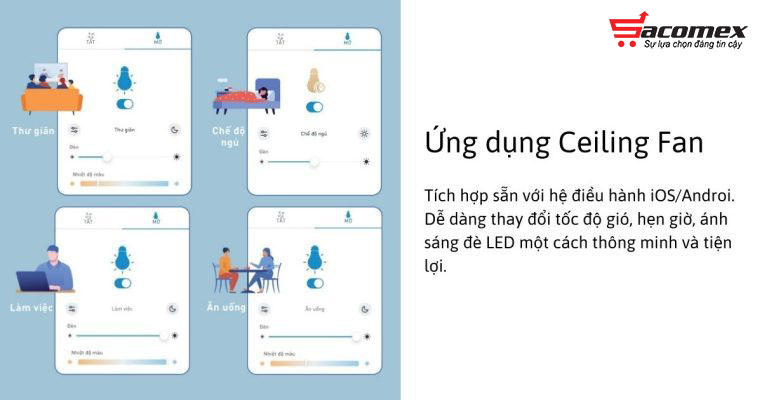 quạt trần Panasonic 3 cánh F-48DGL