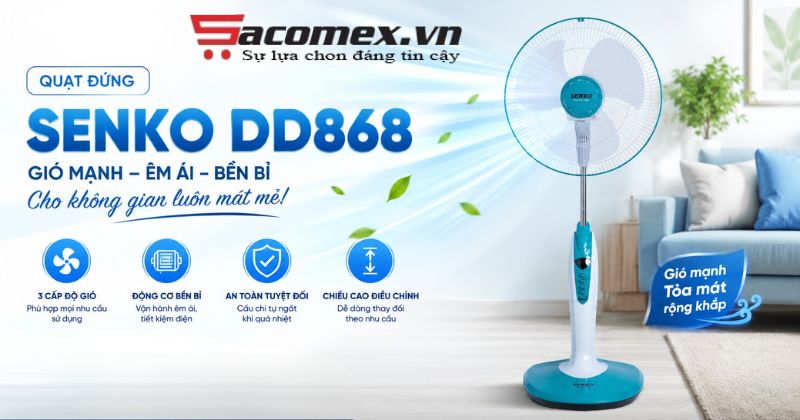 Quạt đứng Senko DD868