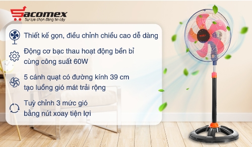 ​ quạt đứng Senko DTS1609  Click and drag to move ​