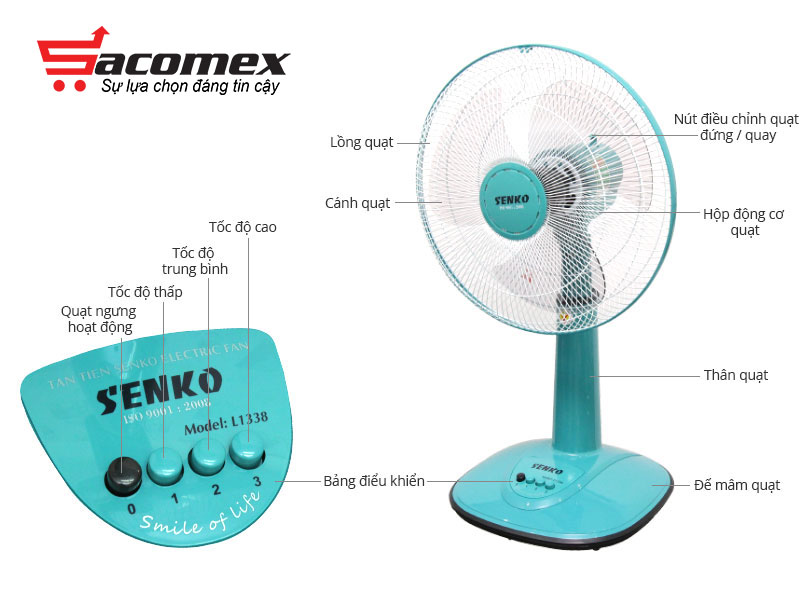 quạt lửng Senko L1338